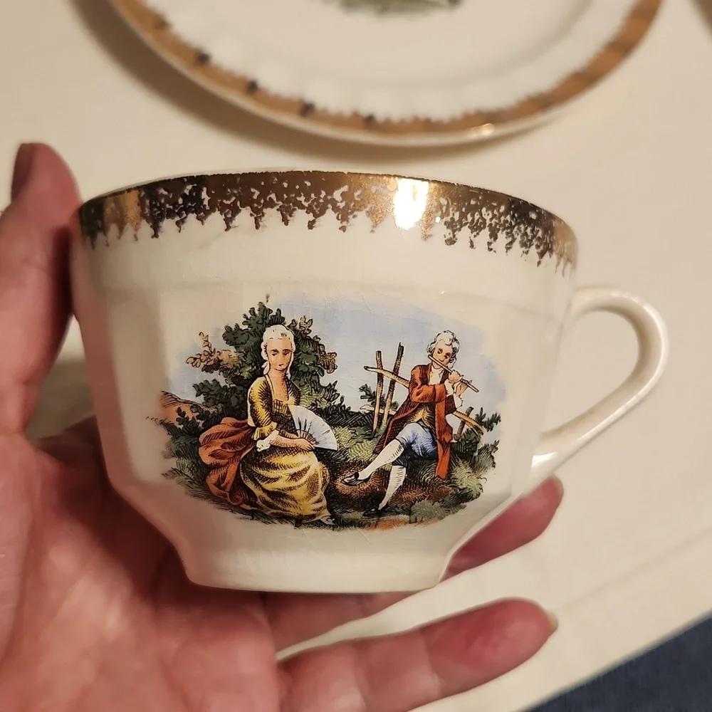 Vintage Cronin Trio Teacup, Saucer & Desert Plate